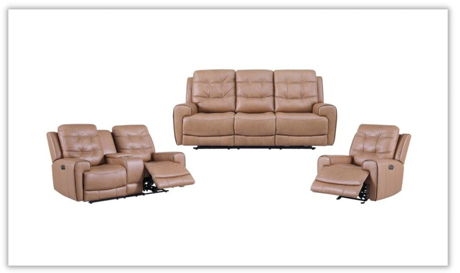 Jennifer leather store living room sets