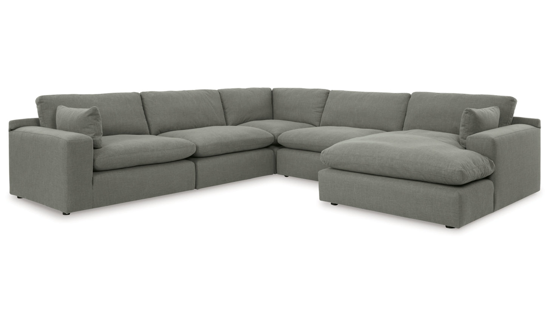 Modern Heritage Elyza L-Shaped Sectional Sofa with Chaise