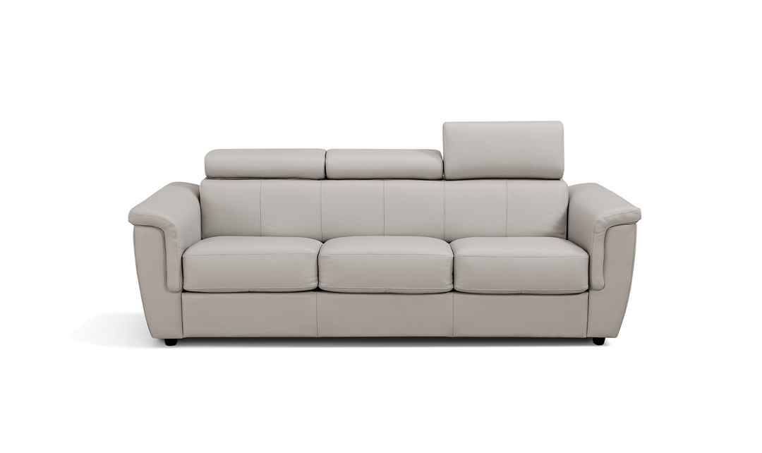 Leather Italia Hillsboro Queen Sleeper Sofa In Gray Mist