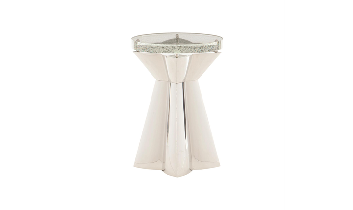 Bernhardt Anika Chairside Table With Bubble Glass Top