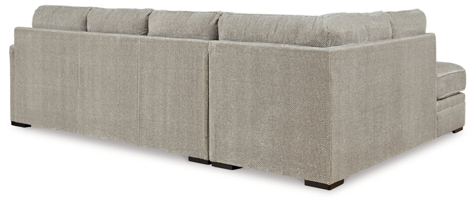 Calnita 2-Piece U-Shape Sectional with Chaise in Sisal