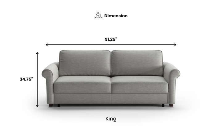 Luonto Charleston Sofa Sleeper with Level Function in King & Queen Size