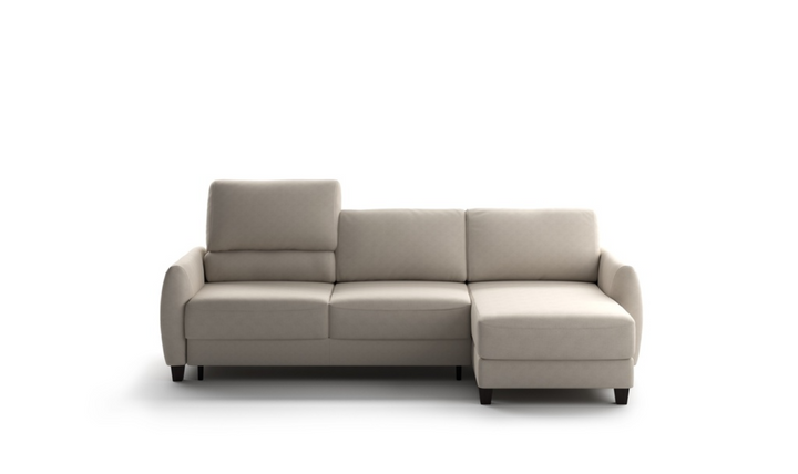 Luonto Delta L-shaped Fabric Sectional Sleeper with storage-Jennifer Furniture