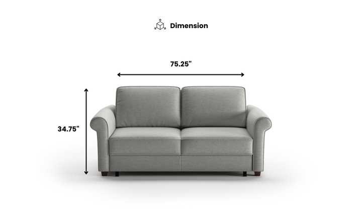 Luonto Charleston Sofa Sleeper with Level Function-Jennifer Furniture