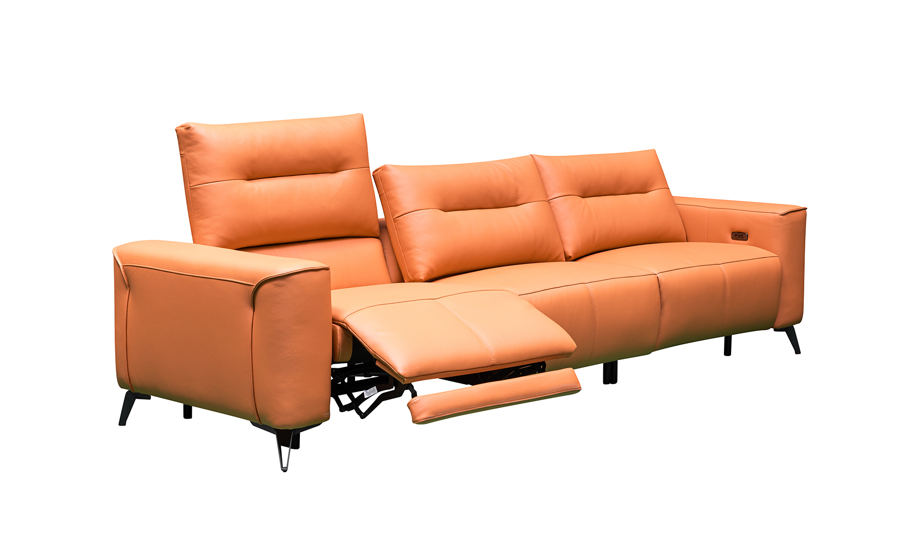 Klaussner Alessandro 3 Seater Leather Power Recliner Sofa