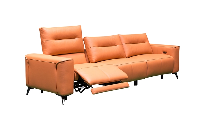 Gio Italia Alessandro 3 Seater Leather Power Recliner Sofa