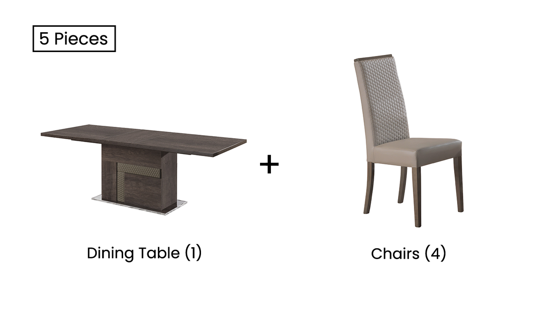 Jennifer Italia Portofino Extendable Wooden Dining Room Set