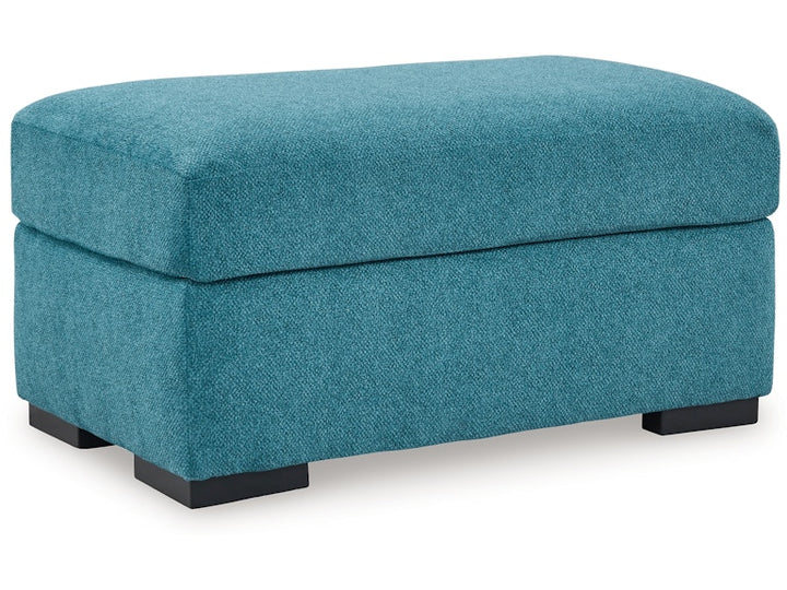 Modern Heritage Keerwick Square Ottoman In Teal