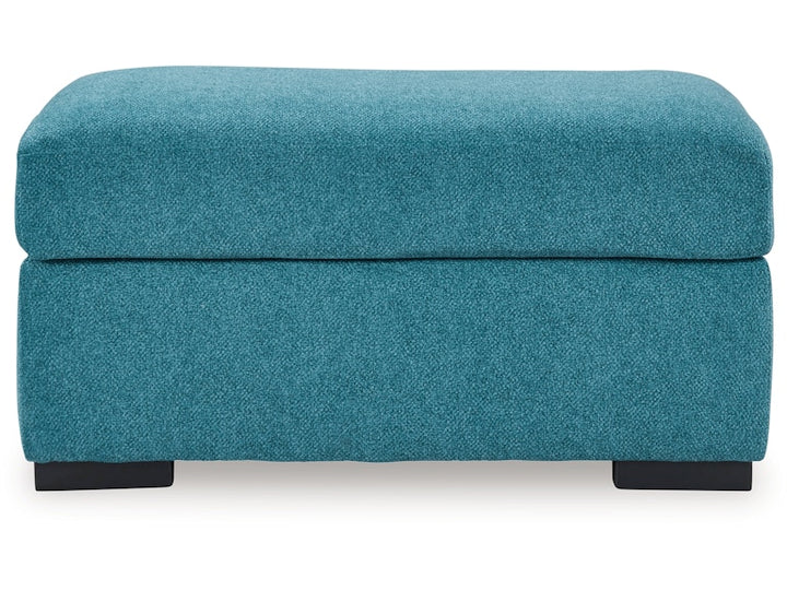 Modern Heritage Keerwick Square Ottoman In Teal