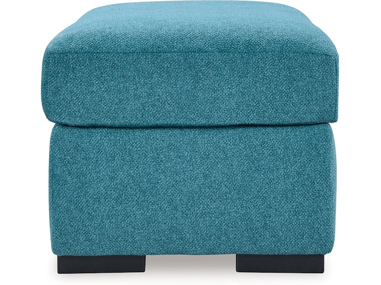 Modern Heritage Keerwick Square Ottoman In Teal