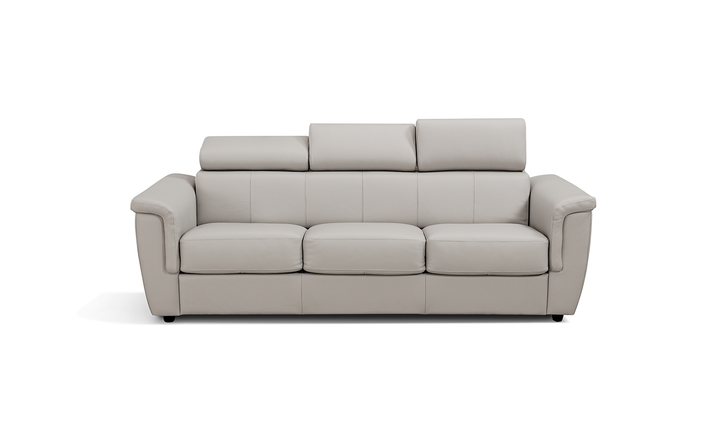 Leather Italia Hillsboro Queen Sleeper Sofa In Gray Mist