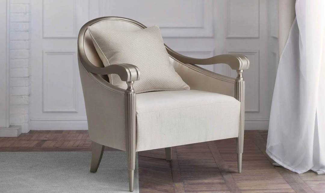 AICO London Place Accent Chair with Curved Armrest