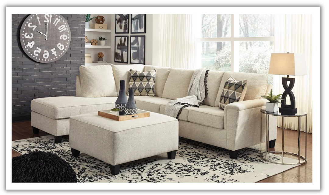 Abinger Stationary L-Shaped Fabric Sectional-jennifer furniture