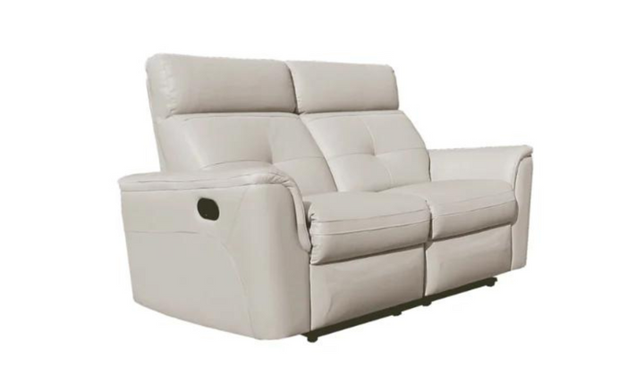 ESF Italia Adonis Leather Manual Reclining Loveseat with Cushion Arms