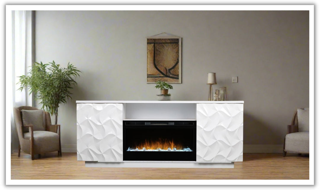 Smart furniture Adrianna Fireplace with console