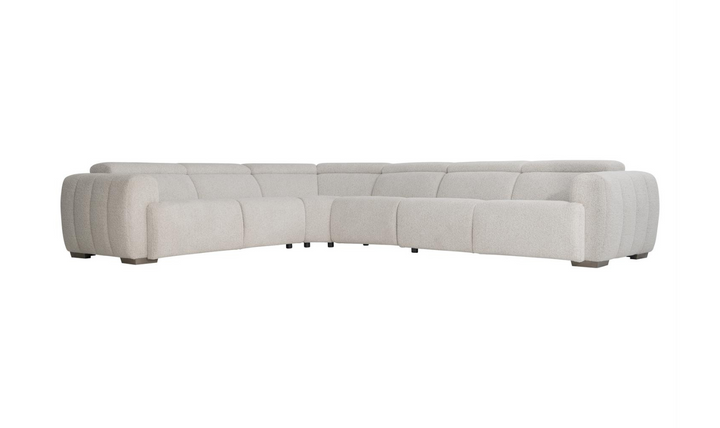 Aldo 4-Piece Power Motion Sectional in Light Gray-Jennifer Furniture