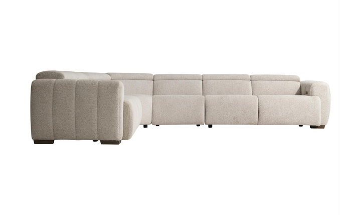 Aldo 4-Piece Power Motion Sectional in Light Gray-Jennifer Furniture