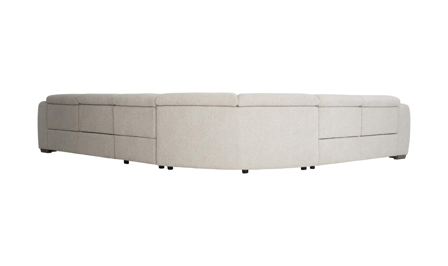 Aldo 4-Piece Power Motion Sectional in Light Gray-Jennifer Furniture