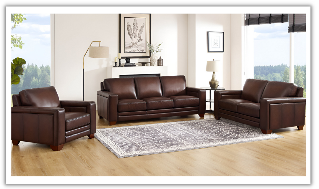 Hydeline Alice Leather Living Room Set