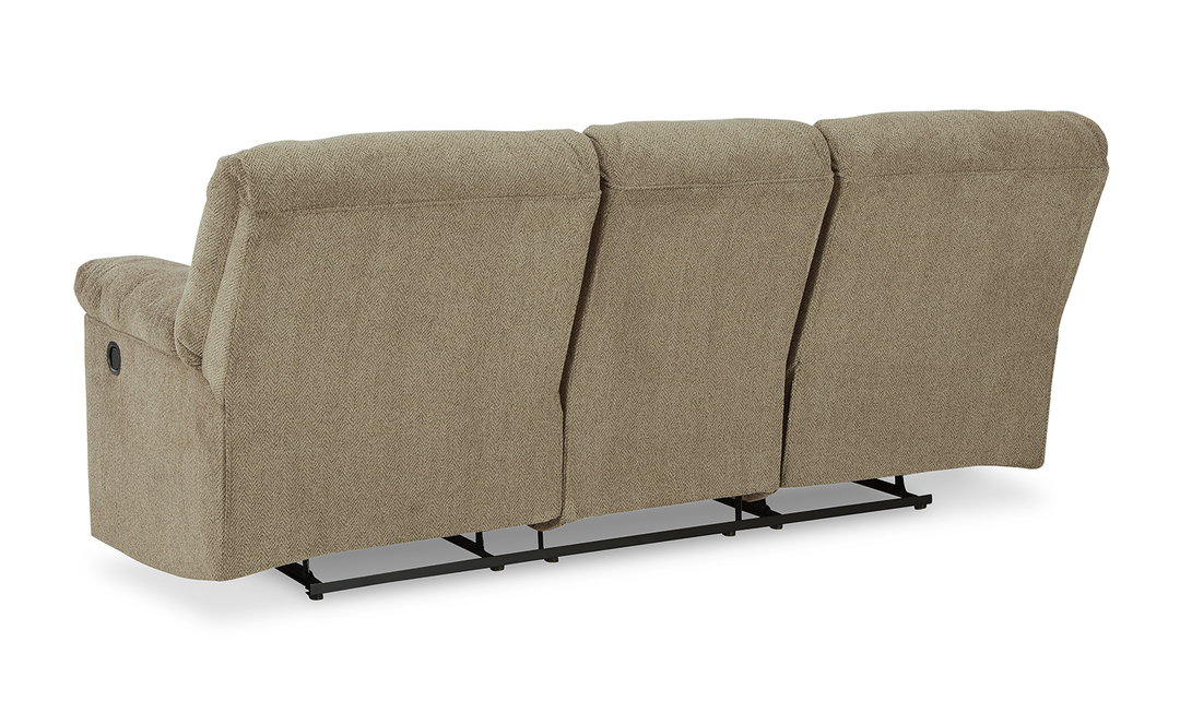 Ashley Alphons 3-Seater Pull-Tab Fabric Reclining Motion Sofa