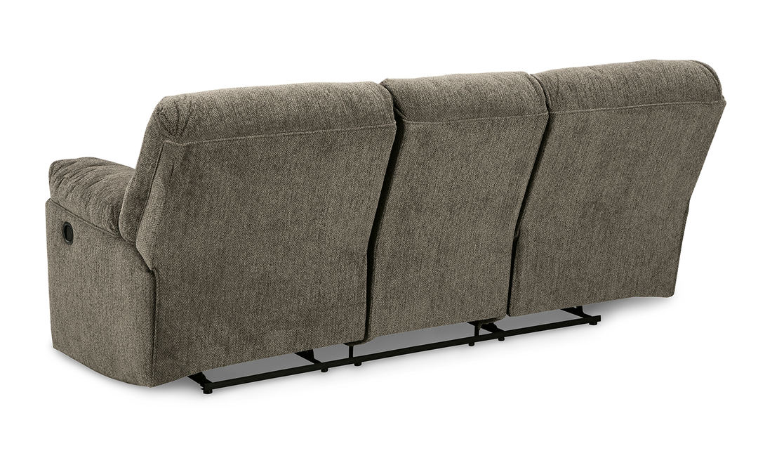 Ashley Alphons 3-Seater Pull-Tab Fabric Reclining Motion Sofa