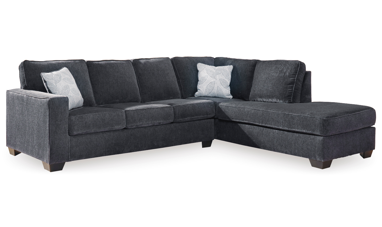 Altari L-shaped Fabric Sectional with Track Arms-Jennifer Furniture 