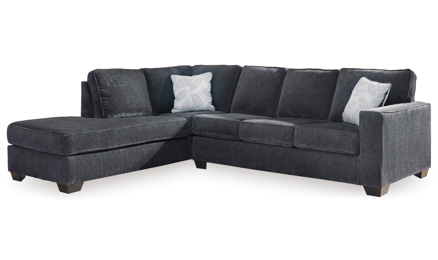 Altari L-shaped Fabric Sectional with Track Arms-Jennifer Furniture 