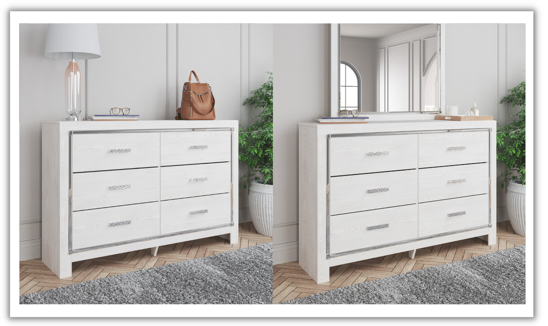 Ashley  Altyra 6-Drawers Dresser in White