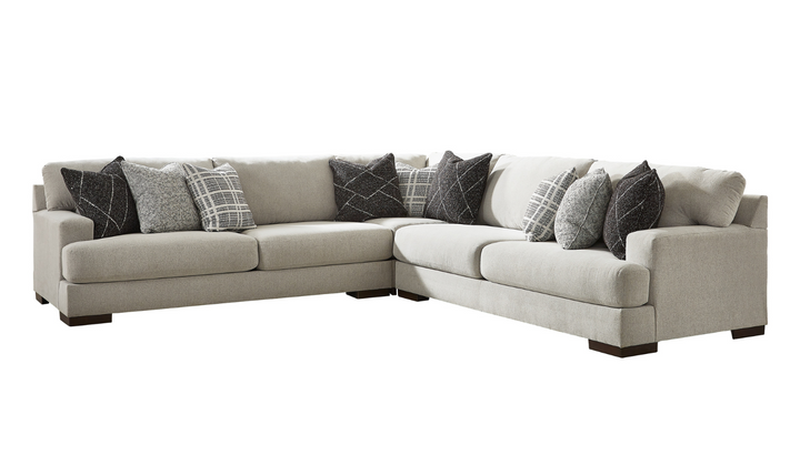 Modern Heritage Artsie L-Shape Gray Sectional Sofa (3 Pcs/ 4 Pcs)