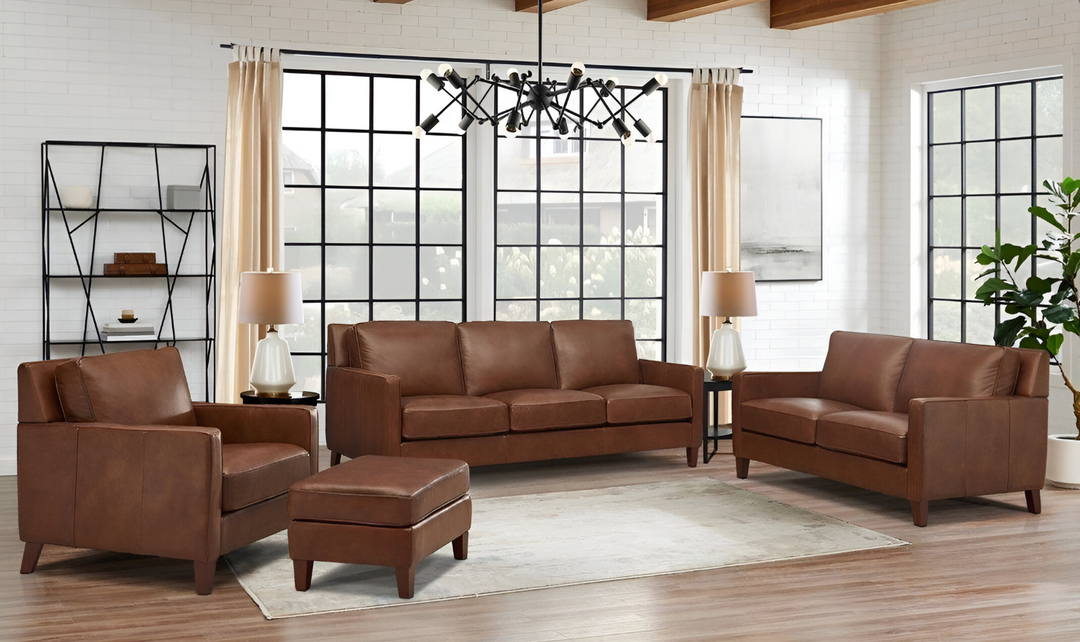 Ashby 2-Seater Loveseat In Pecan Brown-Jennifer Furniture