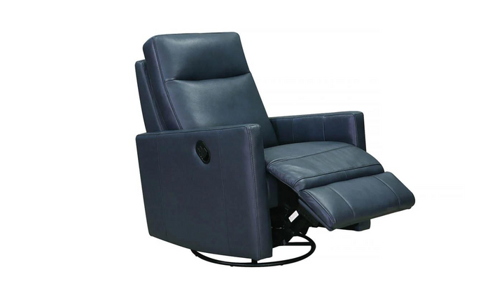 Ashby Manual Swivel Rocker Leather Recliner Chair