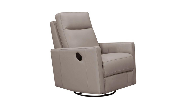 Ashby Manual Swivel Rocker Leather Recliner Chair