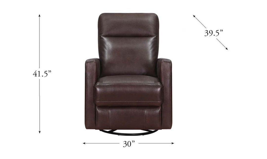 Ashby Power Swivel Leather Recliner Chair