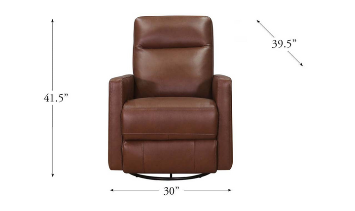 Ashby Power Swivel Leather Recliner Chair