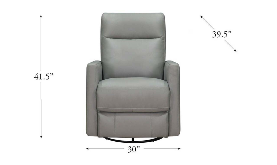 Ashby Power Swivel Leather Recliner Chair