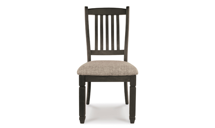 Ashley Bolanburg Upholstered Dining Side Chair in Textured Black Finish-Jennifer Furniture 