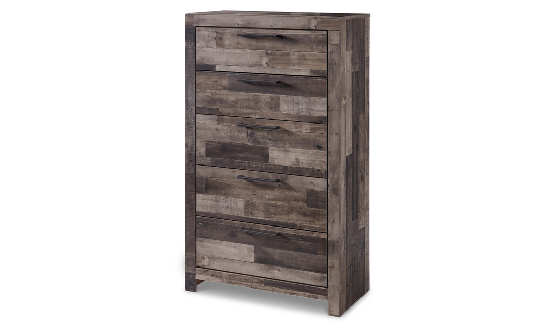 Ashley Derek 5 Drawer Multi Gray Chest-Jennifer Furniture 