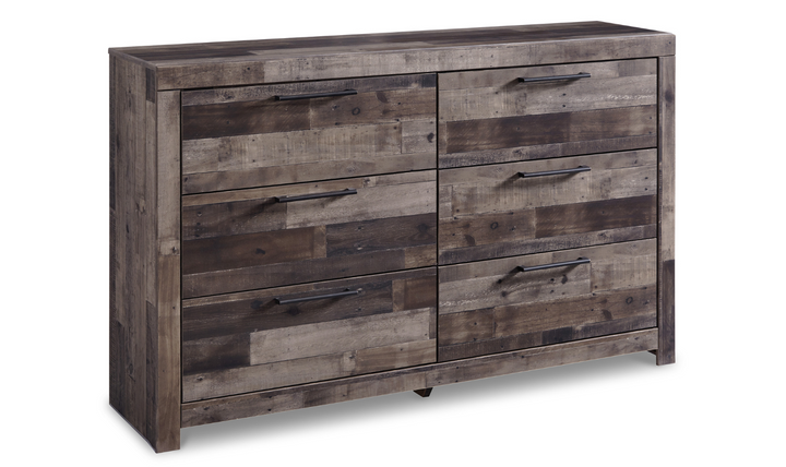 Modern Heritage Derek 6 Drawer Multi Gray Dresser