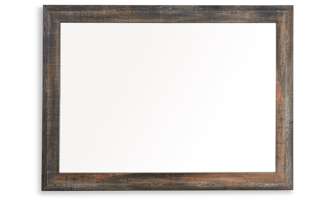 Ashley Drystan Mirror in Brown Rustic  Frame Finish-Jennifer Furniture