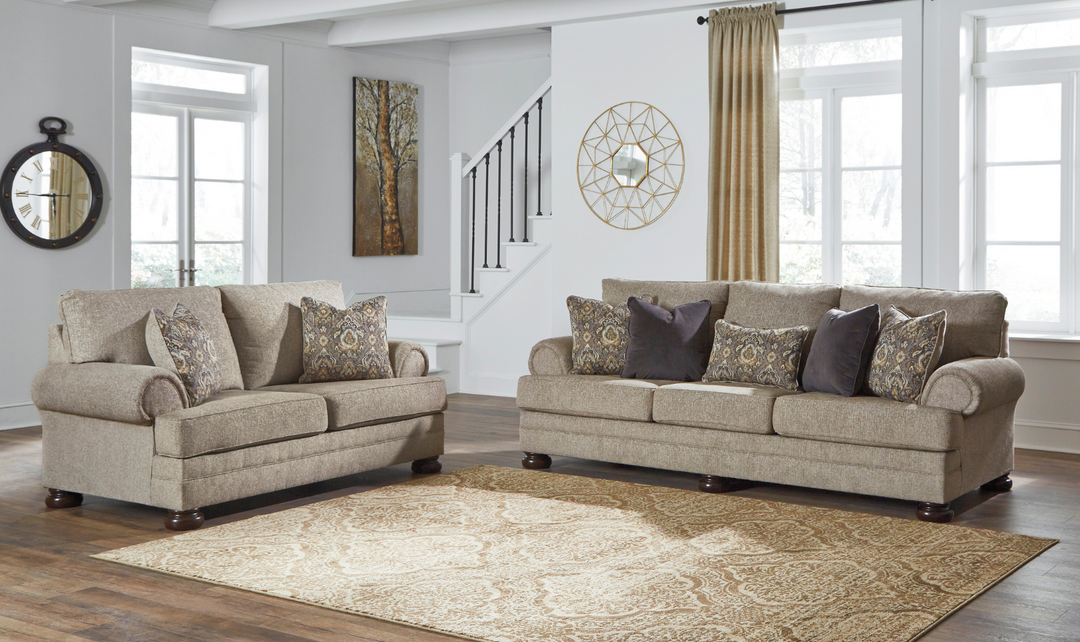 Ashley  Kananwood Oatmeal Fabric Living Room Set-Jennifer Furniture