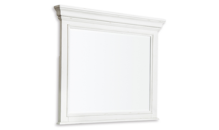 Modern Heritage Kanwyn Rectangle Mirror in White Wood Frame