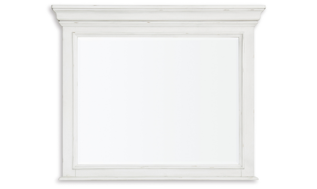 Modern Heritage Kanwyn Rectangle Mirror in White Wood Frame