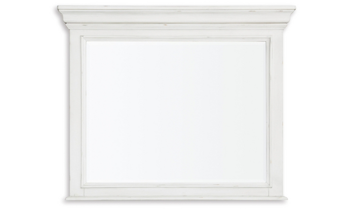 Modern Heritage Kanwyn Rectangle Mirror in White Wood Frame