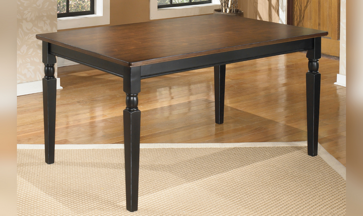 Ashley Orla Rectangular Wooden Dining Table-Jennifer Furniture