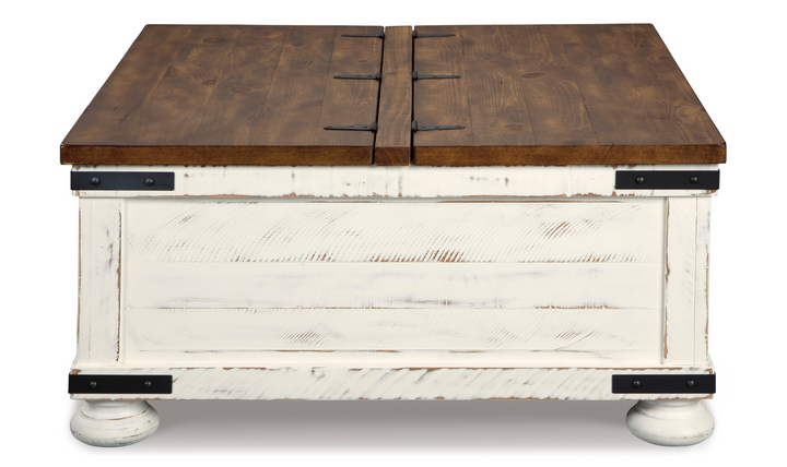 Ashley Wystfield Lift Top Coffee Table with Storage-Jennifer Furniture