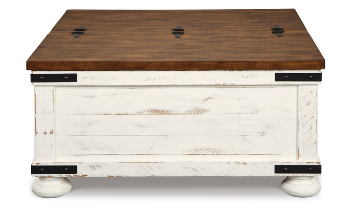 Ashley Wystfield Lift Top Coffee Table with Storage-Jennifer Furniture