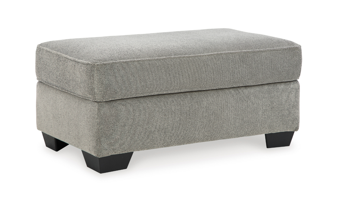 Ashley  Deakin Ash Fabric Ottoman-Jennifer Furniture