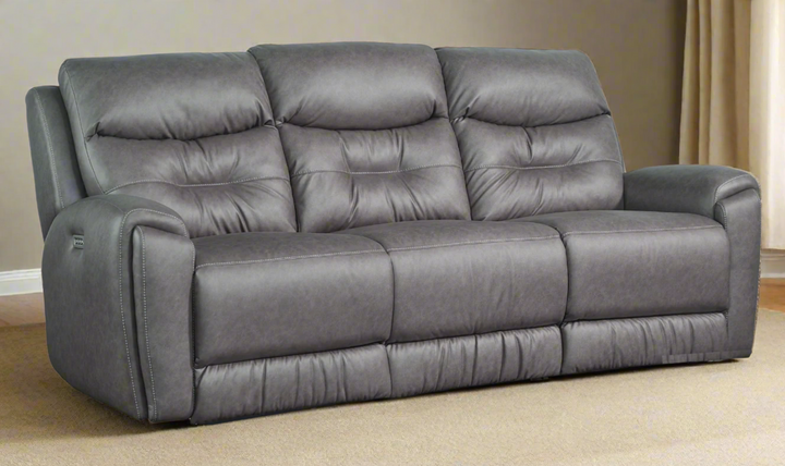 Southern Motion Hessville 3-Seater Power Recliner Power Sofa in Gray-jennifer furniture