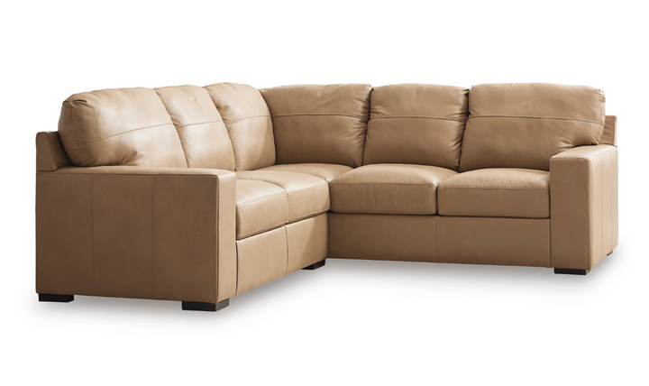 Bandon Leather 2-Piece Sectional in Toffee