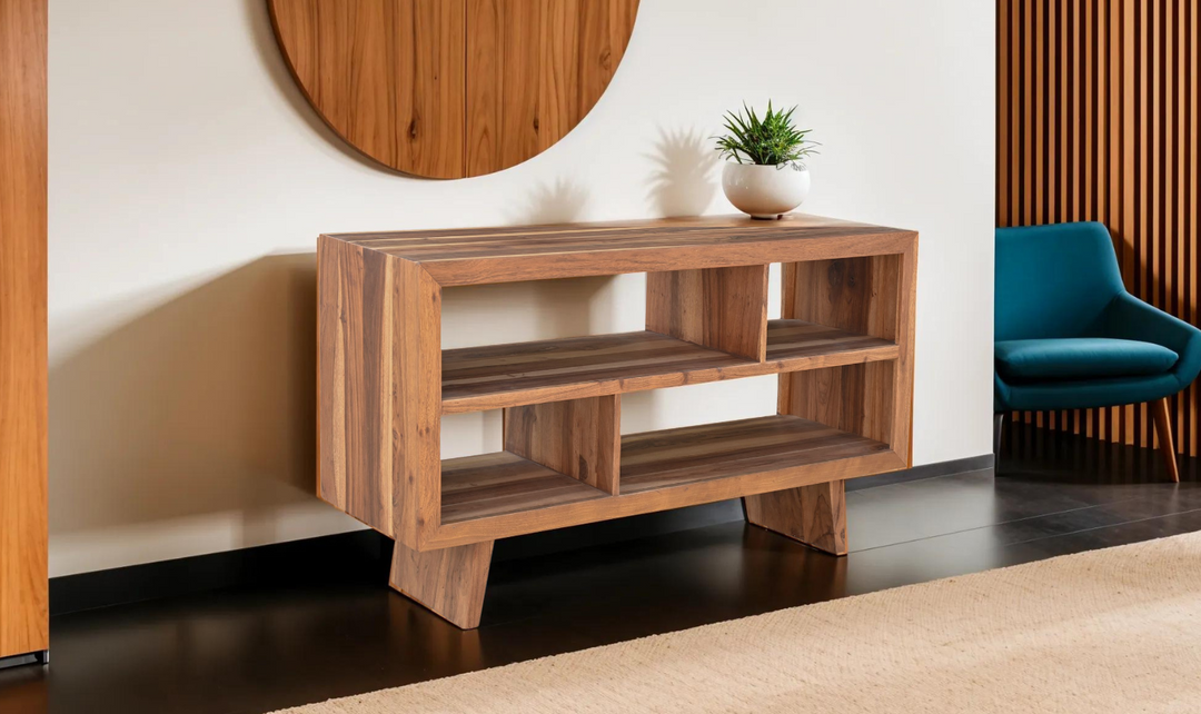 Barcelona Sideboard in Natural Teak- Jennifer Furniture